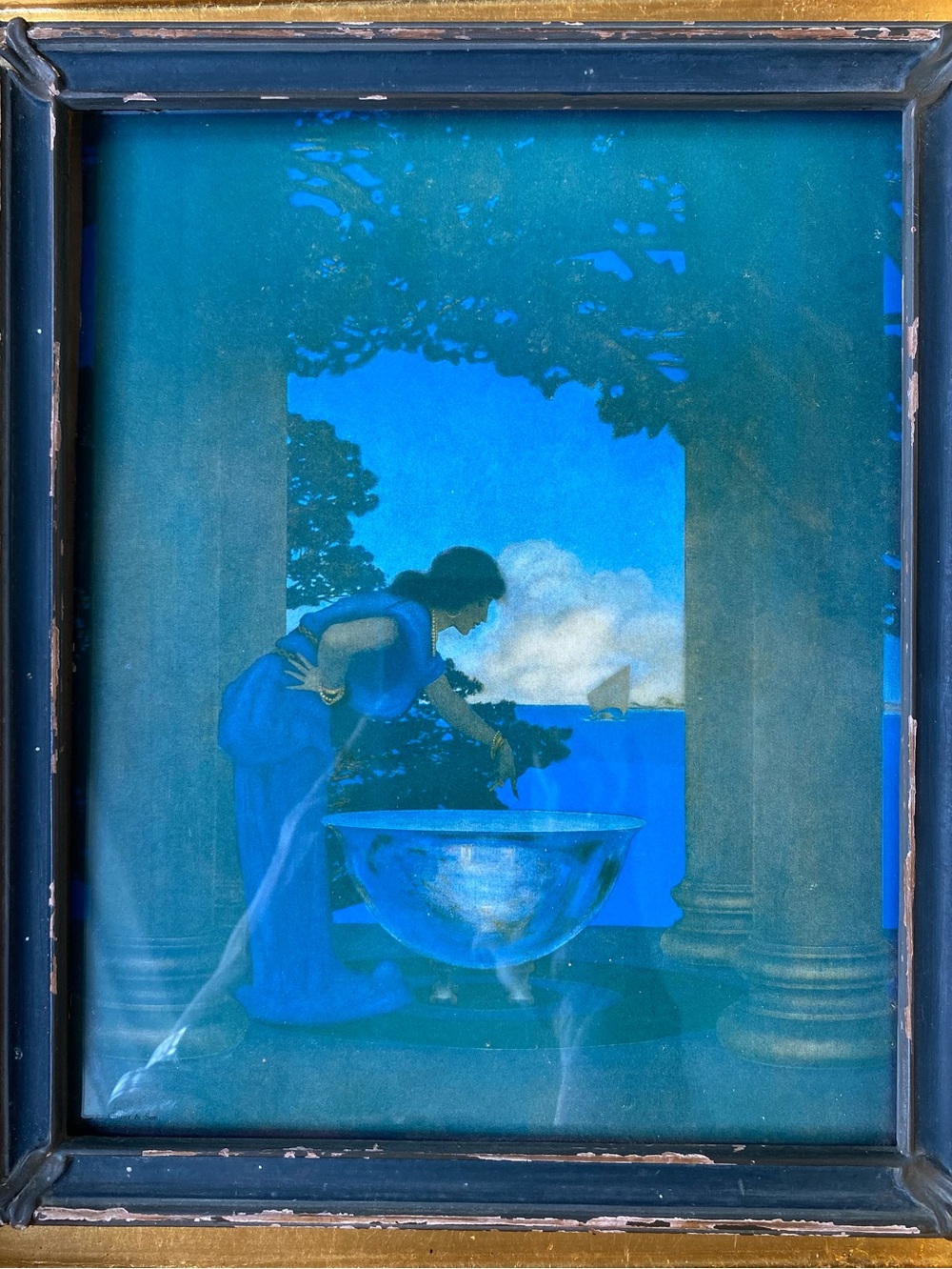 MAXFIELD PARRISH Print: "CIRCE'S PALACE"